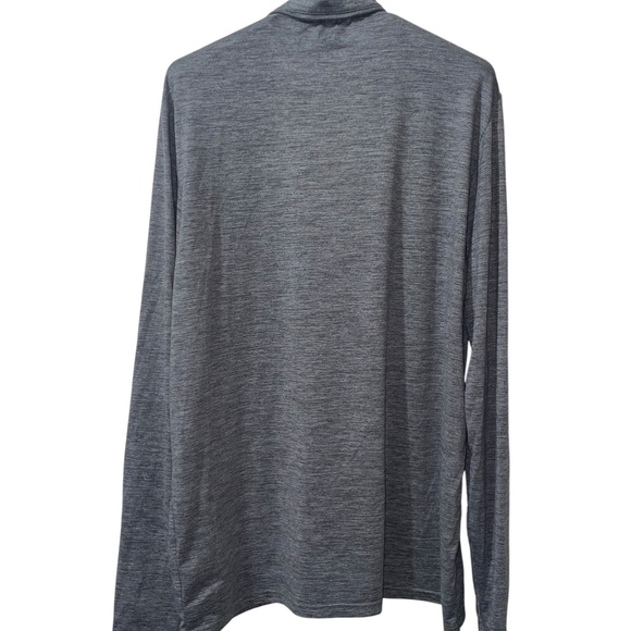 Men's Ten Gear Gray Fit Long‎ Sleeve Athletic Shirt Top Sz XLT 1/4 zip Pullover - Picture 3 of 5